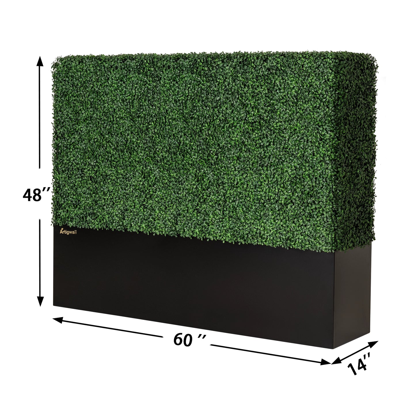 Artigwall® 60 inch Large Boxwood Hedge Wall Generation 4 Dimensions