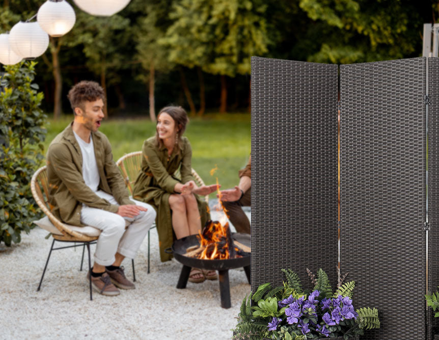 outdoor rattan room divider case 4