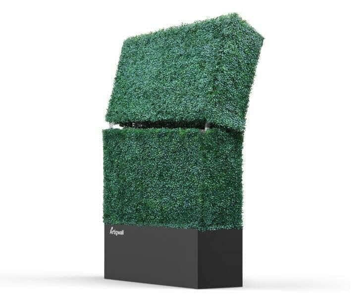 Artigwall's Artificial Hedge Wall Outdoor Ultra with tilting top