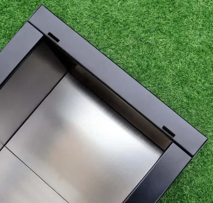 stainless steel planter box details