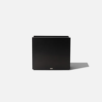Artigwall Large Rectangular Black Metal Planter Box, 30