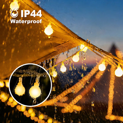 33FT 100 LED Christmas Globe String Lights, with Remote and 8 Modes, Timer, Waterproof for Bedroom, Garden, Wedding & Christmas Tree Decor, Warm White