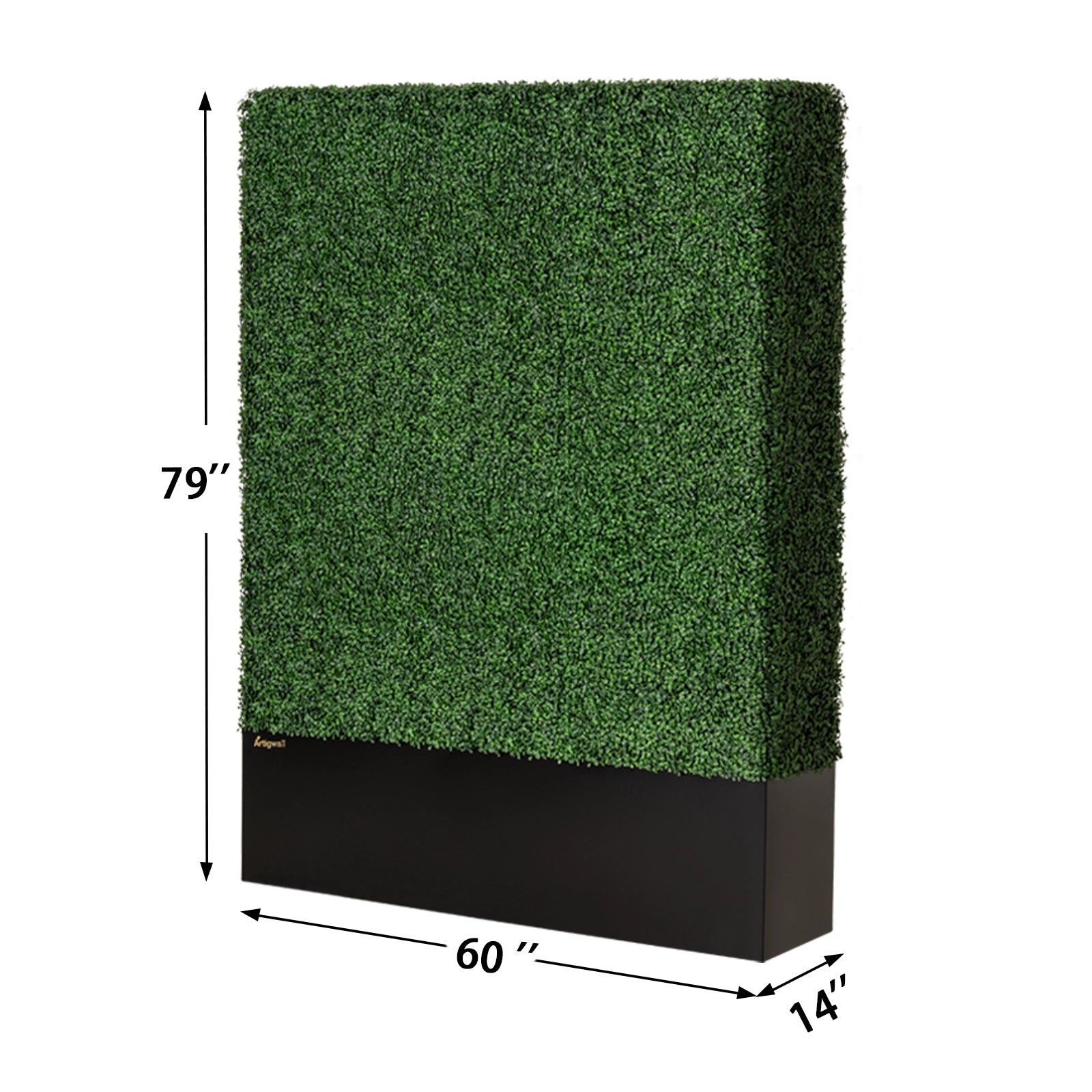 Artigwall® 60 inch Wide Boxwood Hedge Wall Generation 4 Without Wheels