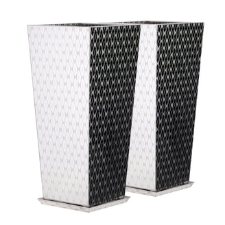 Luxury Tall Tapered Stainless Steel Decorative Planter Box 24