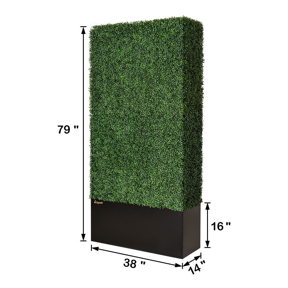 tall artificial privacy hedge 38-79size