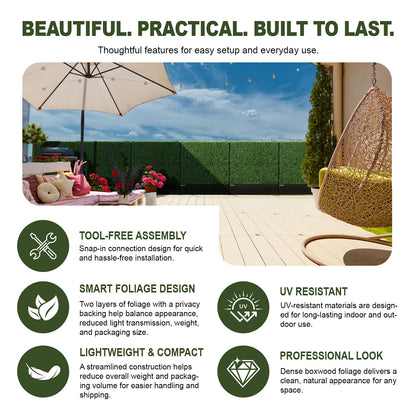 44x48_inch_artificial_privacy_hedge_wall_with_no-assembly base-features