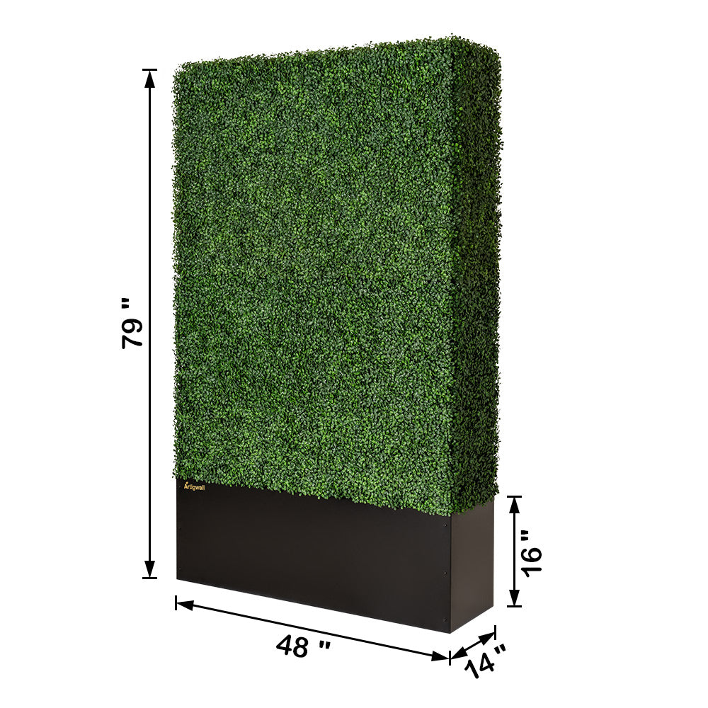 Artigwall 48x79 artificial boxwood hedge wall dimensions