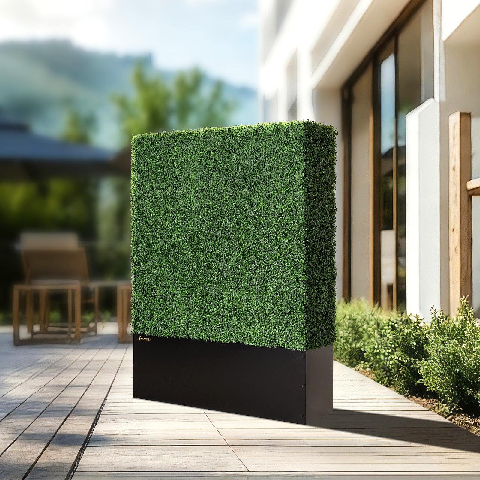 48x64_inch_Dimensions_of_Artigwall_s_artificial_boxwood_hedge_with_planter_box