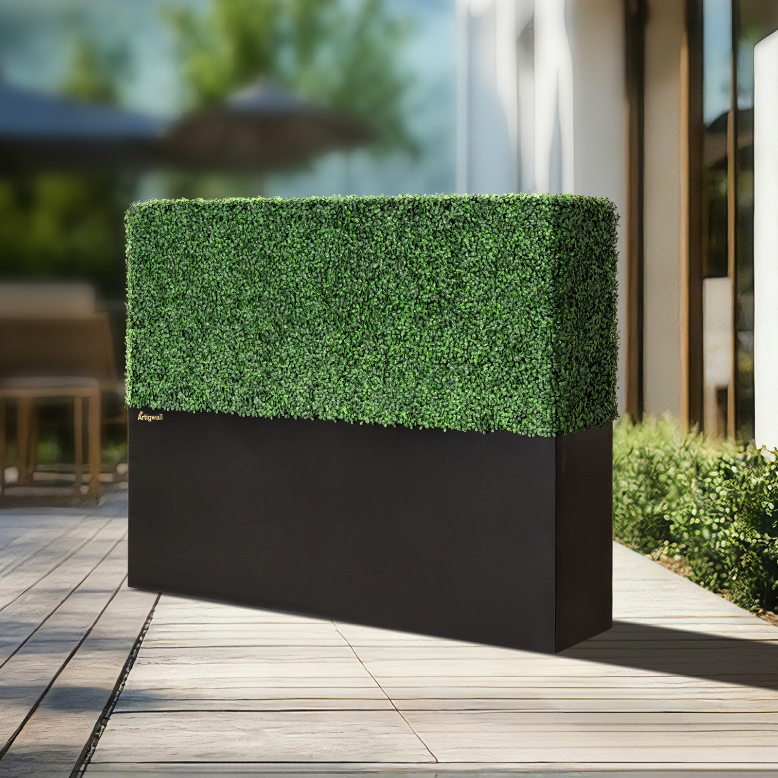60x48_inch_dimensions_of_Artigwall_s_artificial_boxwood_hedge_wall_with_tall_base