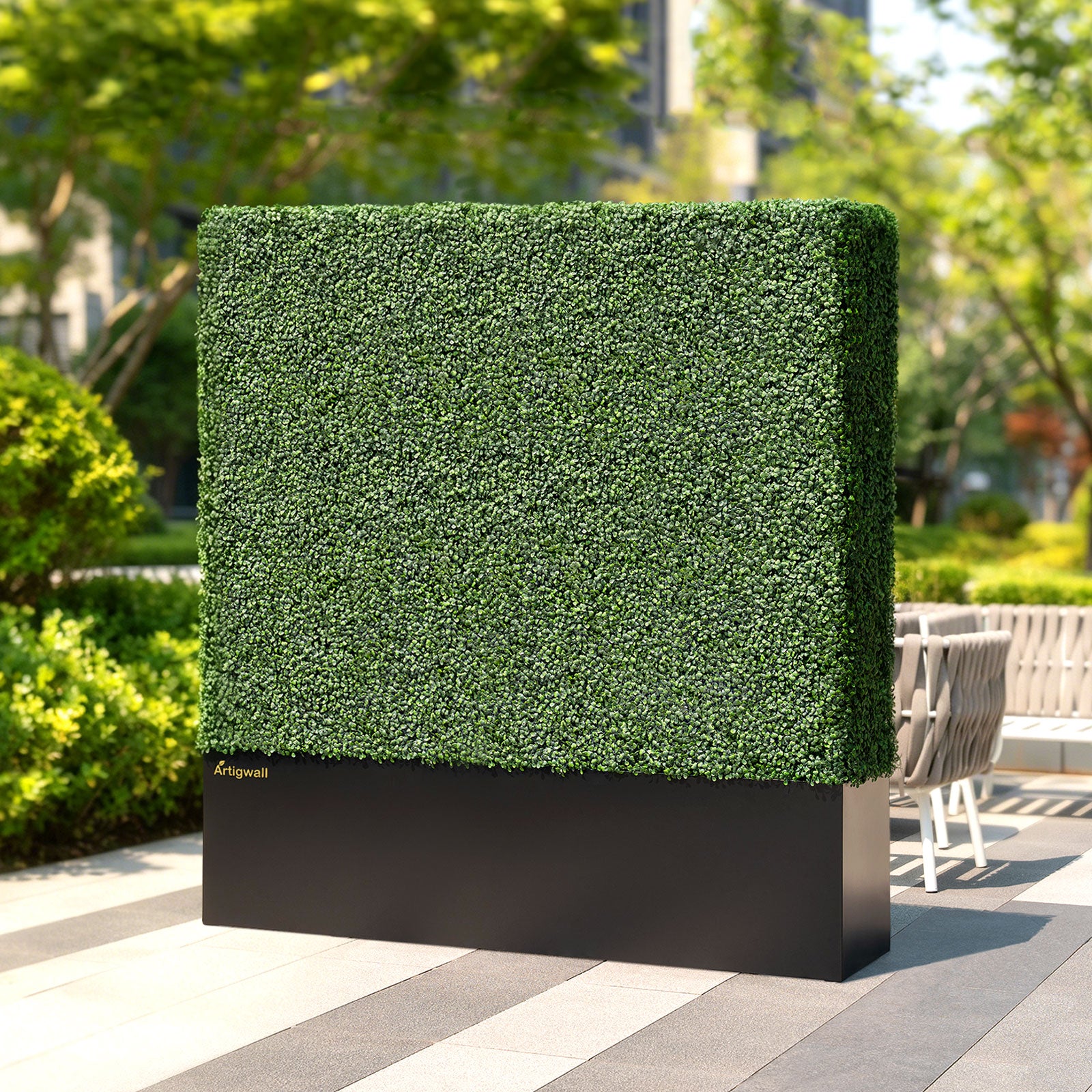60x64_inch_dimensions_of_Artigwall_s_artificial_boxwood_hedge_with_base