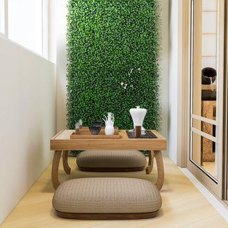 Artigwall 3D Green Wall behind small table