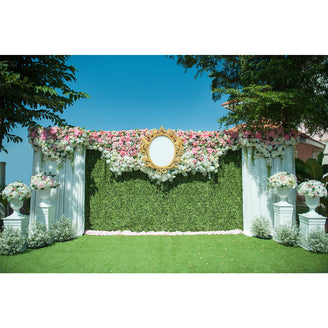 Artigwall 3D Green Wall used as wedding backdrop