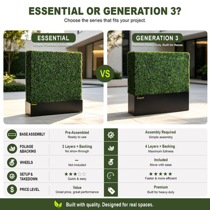Artigwall_Essential_artificial_boxwood_hedge_vs_Generation_III_comparison2