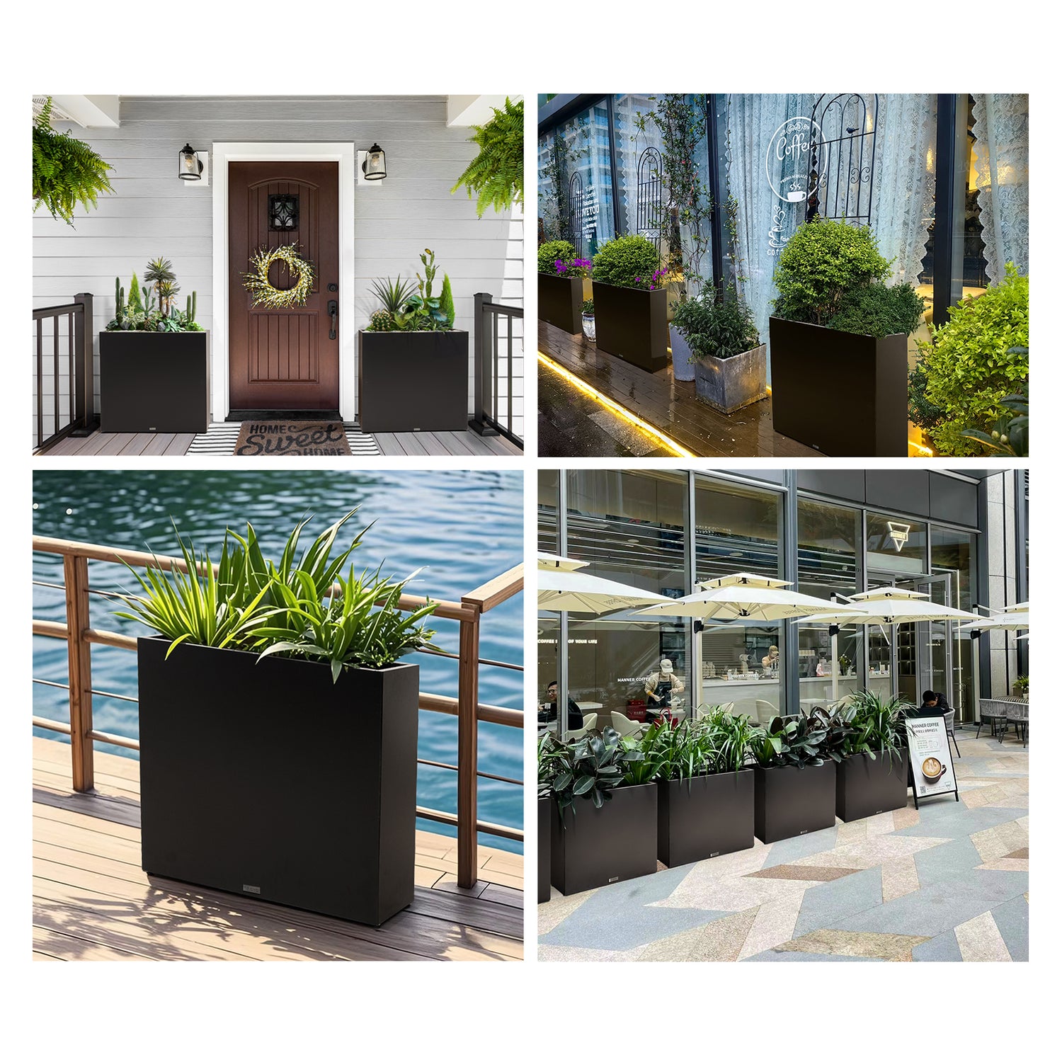 Black_Large_Rectangular_Metal_Planter_Box_Application