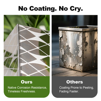 No_Coating_Comparison_of_the_Tall_Tapered_Mirror_Plant_Pots_by_Artigwall