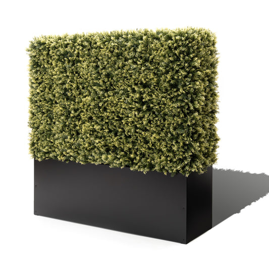 Artificial Cedar Hedge Fence Outdoor, 48" W x 48" H x 14" D