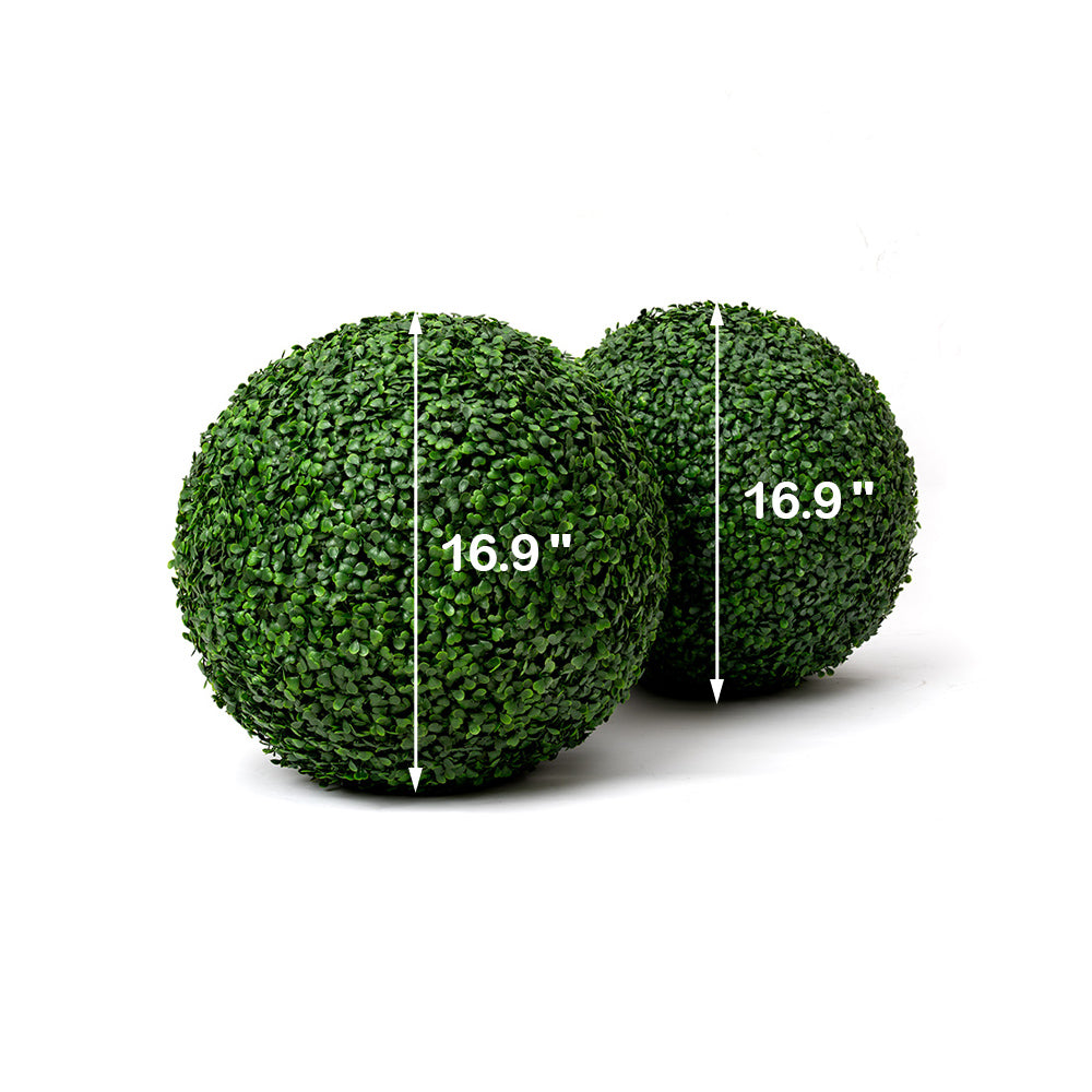 16.9" faux-boxwood_ball-2pcs-small