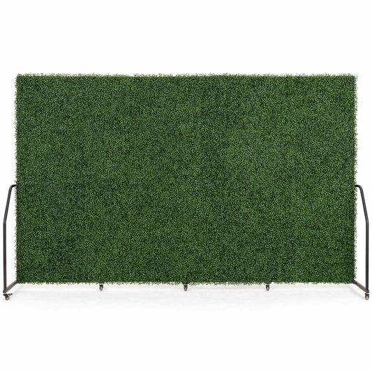 Folding Boxwood Backdrop Room Divider, Portable Double-Sided Privacy Screen