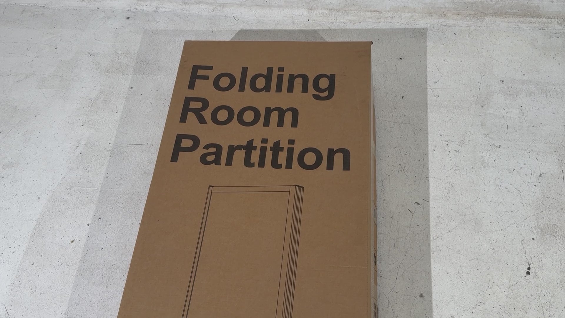 room partition foldable-unpacking and installation video