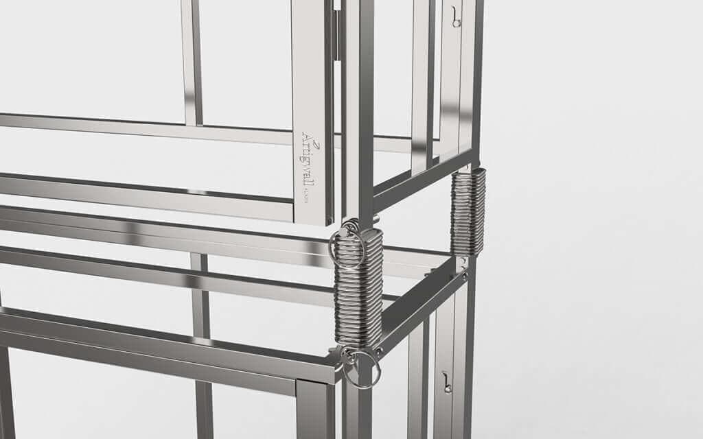 robust and durable stainless steel frame
